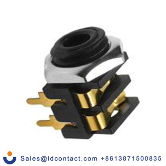 RS PRO,143-8938,3.5mm, 面板安装 单声道 母插 焊接 2, 插孔连接器 5A 直角, 黑色