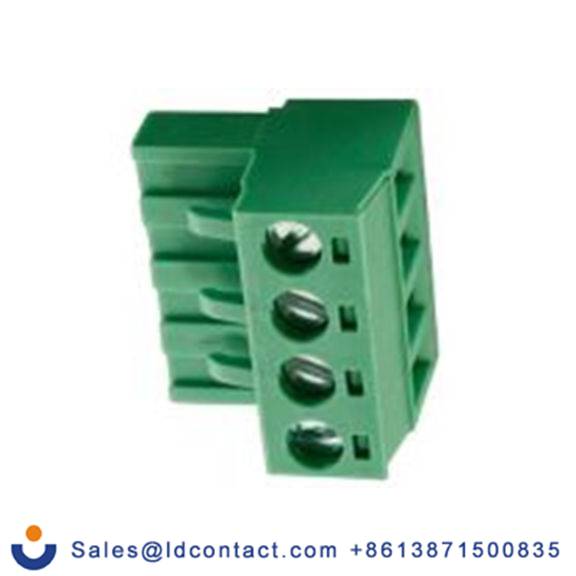 RS PRO,144-4058,4p插拔式接线端子 直向插头, 5.08mm间距, 15A, 450 V, THT安装, 螺钉端接, 绿色