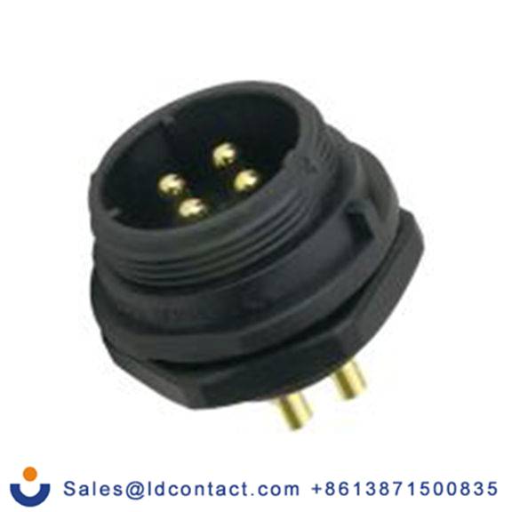 RS PRO,144-4145,Standard 圆形连接器 插座, 5芯, 正面安装, 公芯, 500 V, IP68, SP21系列