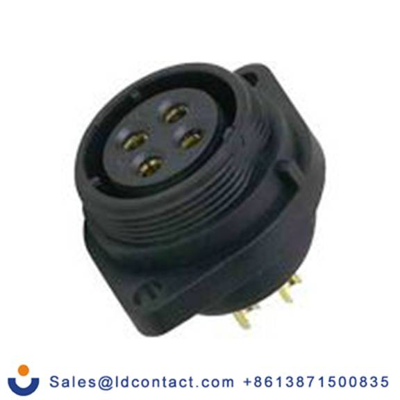 RS PRO,144-4146,Standard 圆形连接器 插座, 5芯, 法兰安装, 母插芯, 500 V, IP68, SP21系列