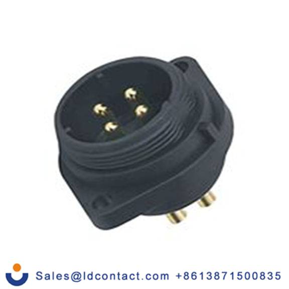 RS PRO,144-4209,Standard 圆形连接器 插座, 9芯, 法兰安装, 公芯, 400 V, IP68, SP21系列