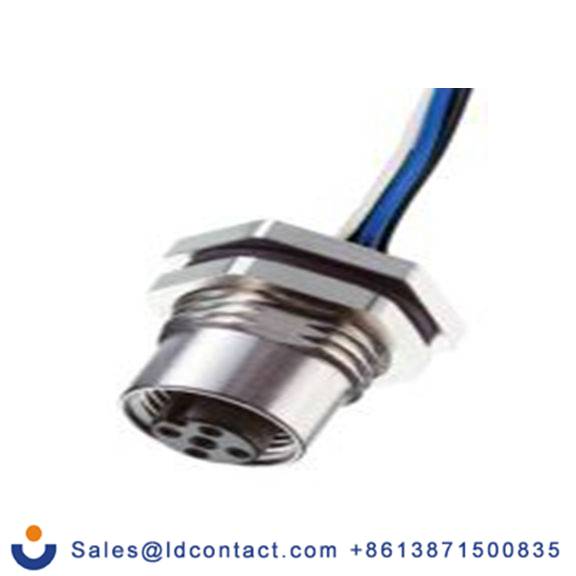 RS PRO,144-7619,M12 圆形连接器 插座, 4芯, 面板安装, 母插芯, 250.0 V, IP40, CPF12系列