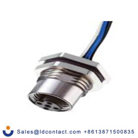 RS PRO,144-7620,M12 圆形连接器 插座, 5芯, 面板安装, 母插芯, 60.0 V, IP40, CPF12系列