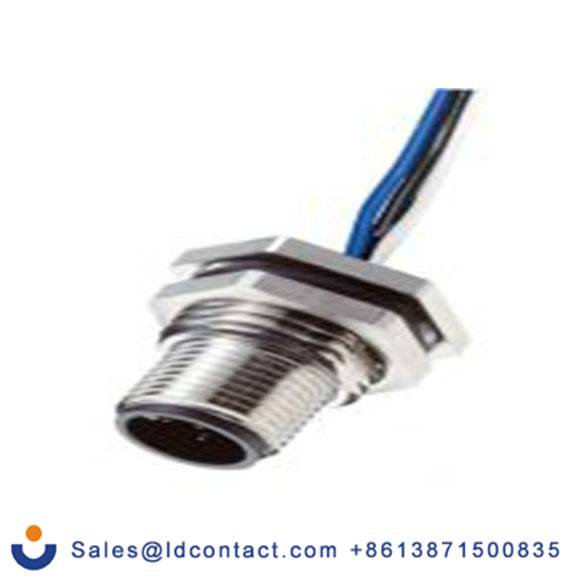 RS PRO,144-7621,M12 圆形连接器 插头, 4芯, 面板安装, 公芯, 250.0 V, IP40, CPM12系列