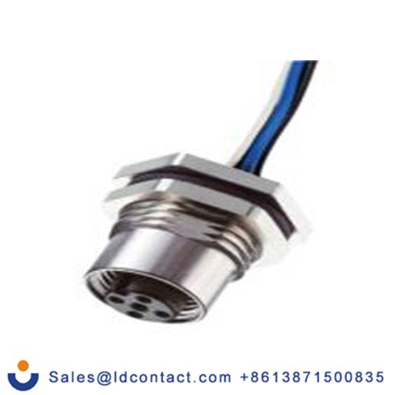 RS PRO,144-7623,M12 圆形连接器 插座, 4芯, 面板安装, 母插芯, 250.0 V, IP40, CPF12系列