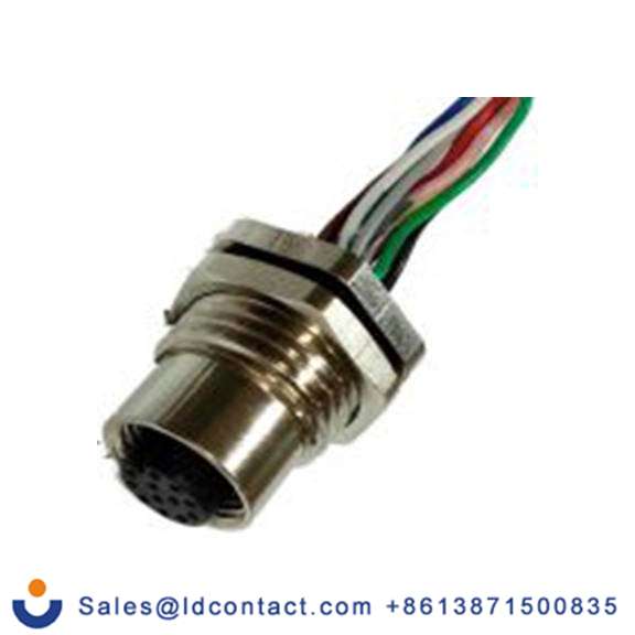 RS PRO,144-7638,M12 圆形连接器 插座, 12芯, 面板安装, 母插芯, 30.0 V, IP40, CPF12系列