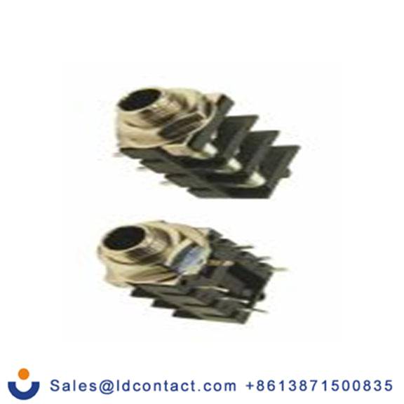 RS PRO,175-0155,6.35mm, PCB安装 立体声 母插 3, 插孔连接器 直向, 黄铜触芯