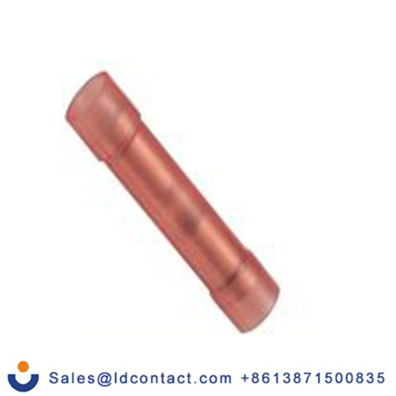 RS PRO,178-7211,接头连接器, 对接, 红色, Φ4.5 mm, 绝缘, 26 mm总长, BNYDF1系列 16 AWG