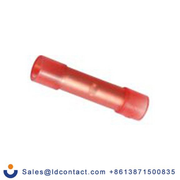 RS PRO,178-7219,接头连接器, 对接, 红色, Φ4 mm, 绝缘, 25.2 mm总长, BNYTF1系列 16 AWG