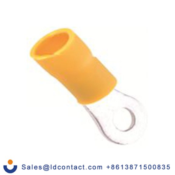 RS PRO,178-7268,绝缘 铜 环形端子, Φ6.5 mm内环 12 AWG, 6.5 mm螺栓, 黄色 10 AWG, -40 °C至105 °C E245391系列