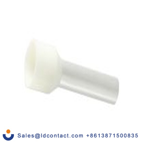 RS PRO,178-7329,绝缘 压接靴带套圈, 象牙色, Φ4.9 mm x 18 mm引脚, 最大电线尺寸 8 AWG, 总长26.8 mm