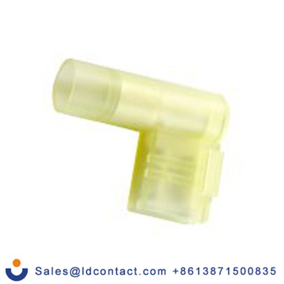 RS PRO,178-8347,绝缘 压接端子 母插, 6.35 x 0.8 mm接片, 黄色 插簧端子, 尼龙绝缘, 镀锡 12 AWG 黄铜, 铜触点, 最大线规10 AWG 系列