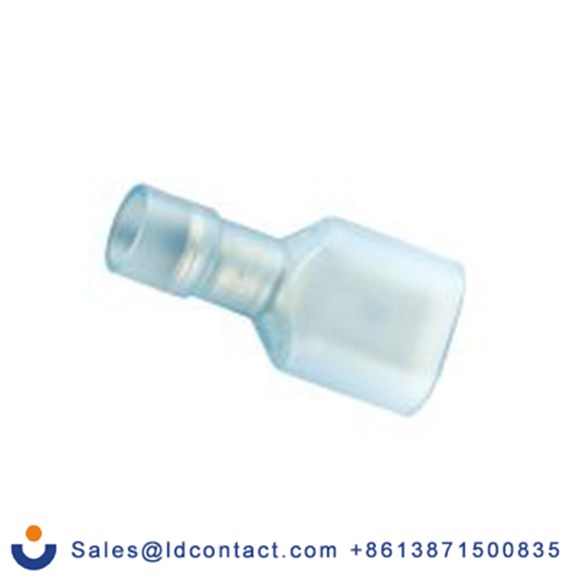 RS PRO,178-8376,绝缘 压接端子 公, 0.8 x 6.35 mm接片, 蓝色 插簧端子, 尼龙绝缘, 镀锡 16 AWG 铜, 黄铜触点, 最大线规14 AWG 系列