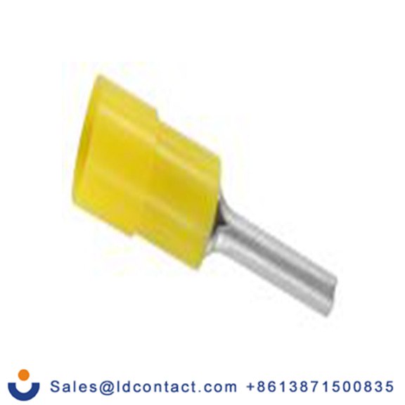 RS PRO,178-8421,针型接线端子, 绝缘端子, 针Φ2.8 mmx14 mm长, 黄色, 12 AWG, 聚碳酸脂绝缘, 线最大规格10 AWG