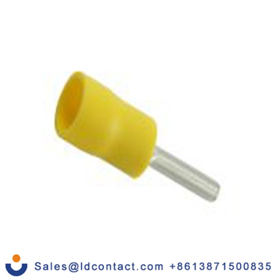 RS PRO,178-8426,针型接线端子, 绝缘端子, 针Φ2.8 mmx14 mm长, 黄色, 12 AWG, 乙烯基绝缘, 线最大规格10 AWG