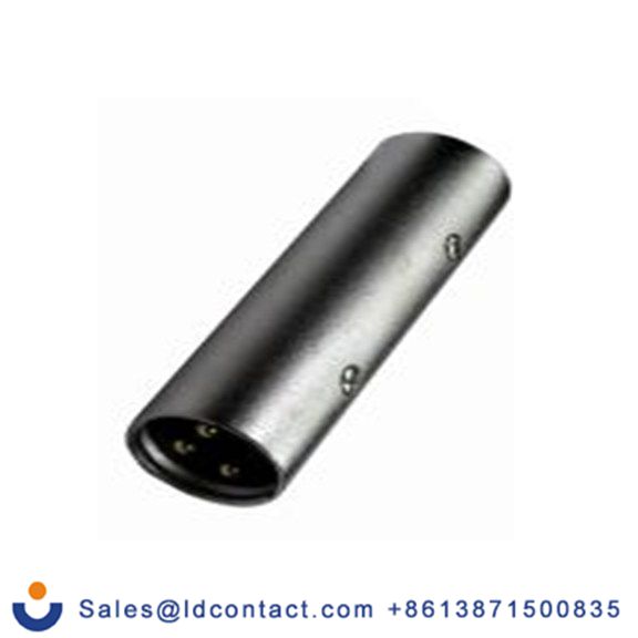 RS PRO,192-4473,AV适配器 XLR类型 公 XLR类型 直向, 镀金色触点 公, 金属外壳