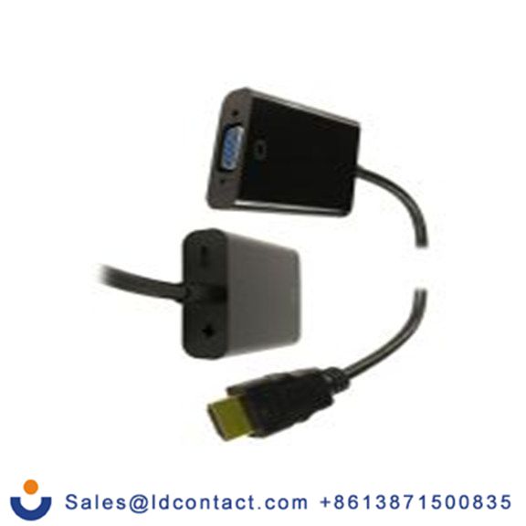 RS PRO,195-4343,HDMI分配器 HDMI类型 公 VGA类型 直向, 镀金色触点 母插, ABS外壳