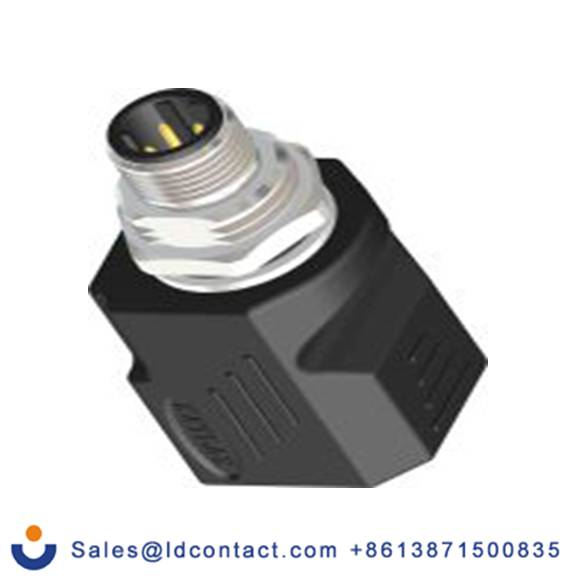 RS PRO,201-7086,圆形连接器适配器 1, 直角 M12, IP20, IP40 1 母插