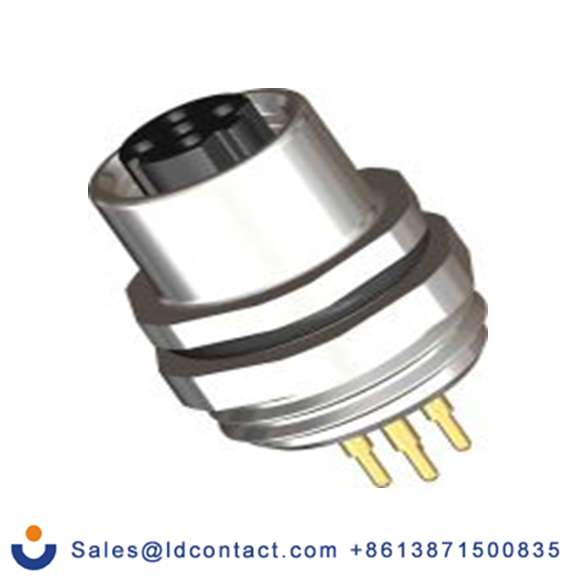 RS PRO,201-7185,M12 圆形连接器 插座, 4芯, 正面安装, 母插芯, 250 V, IP40, CPF12系列