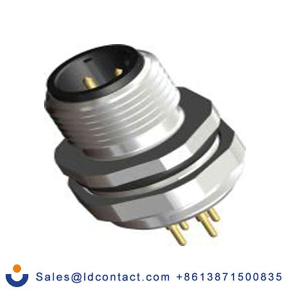 RS PRO,201-7210,M12 圆形连接器 插头, 4芯, 正面安装, 公芯, 250 V, IP40, CPM12系列