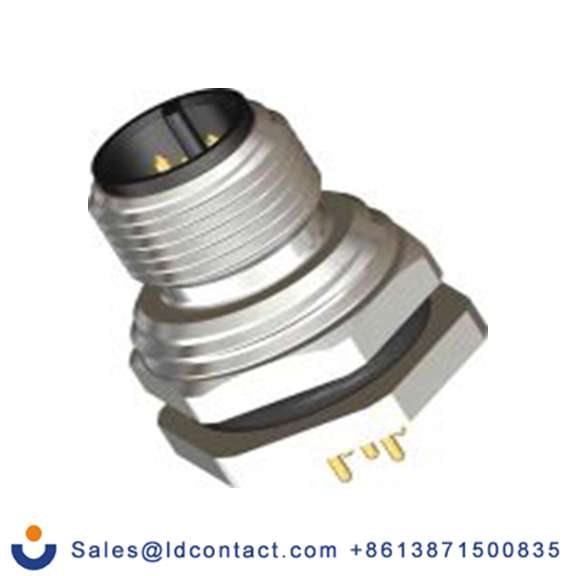 RS PRO,201-7222,M12 圆形连接器 插头, 5芯, 后面安装, 公芯, 60 V, IP40, CPM12系列