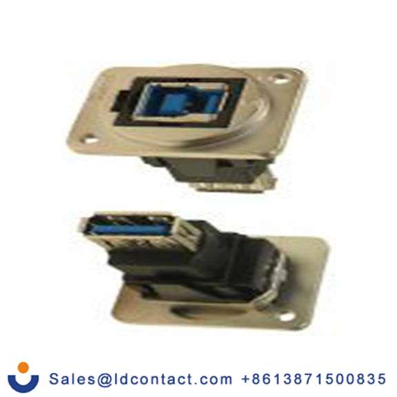 RS PRO,203-5571,馈通 USB 接口, USB B对A型 内螺纹/内螺纹, 1端口, 面板安装 直向, IP40 USB 3.0 Feedthrough系列