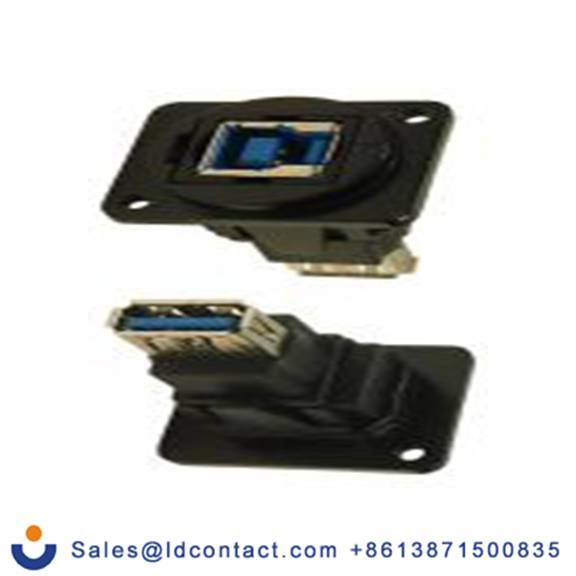 RS PRO,203-5572,馈通 USB 接口, USB B对A型 内螺纹/内螺纹, 1端口, 面板安装 直向, IP40 USB 3.0 Feedthrough系列