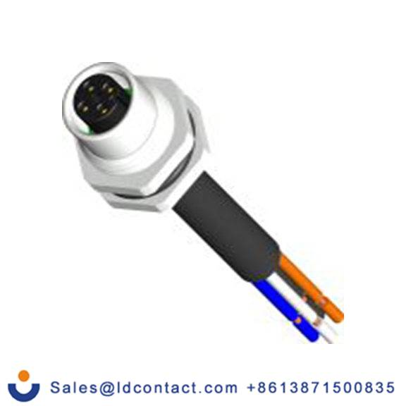 RS PRO,206-4941,M12 圆形连接器 插座, 4芯, 母插芯, 250 V, IP40, CPF系列