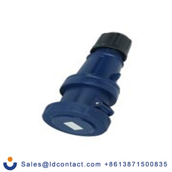 RS PRO,214-4205,63A工业连接器插座, 2P + E, 200 → 250 v, 电缆安装, IP67, 蓝色