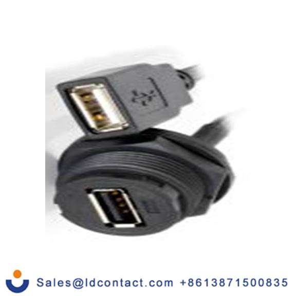 RS PRO,231-7878,USB A型, USB A 型 母插, 1端口, 面板安装 直向, IP40 USB 2.0 USB Type A系列