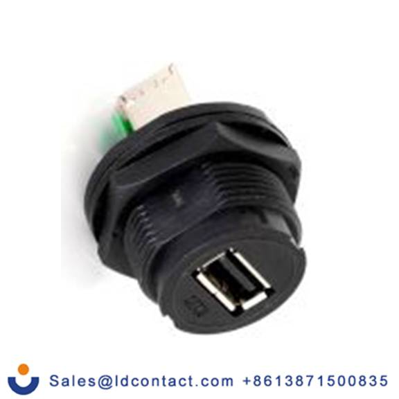 RS PRO,231-7879,管接头, USB A 型 母插, 1端口, 面板安装 直向, IP40 USB 2.0 USB Type A系列