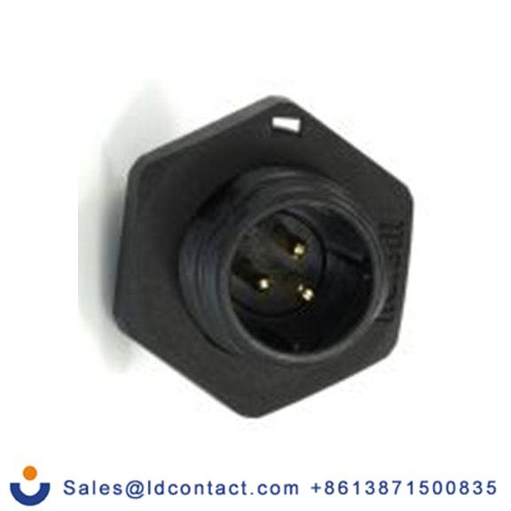 RS PRO,233-8223,13 mm 圆形连接器 插座, 3芯, 后面安装, 公芯, 250 V, IP68, SP13系列