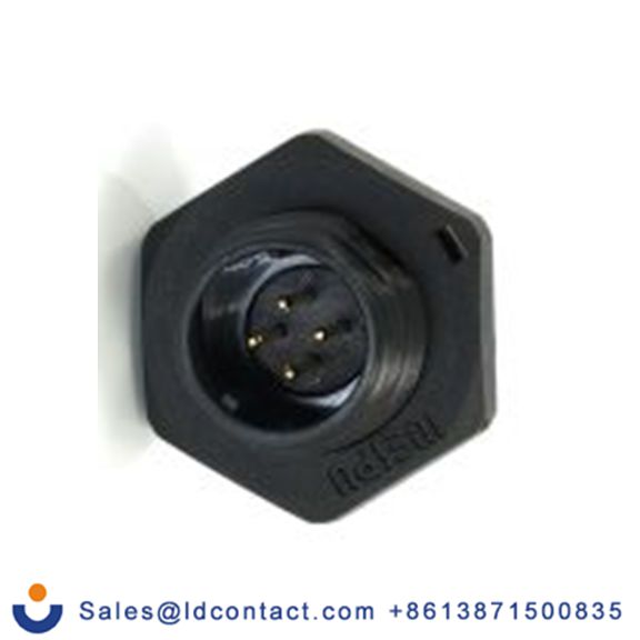 RS PRO,233-8225,13 mm 圆形连接器 插座, 4芯, 后面安装, 公芯, 200 V, IP68, SP13系列