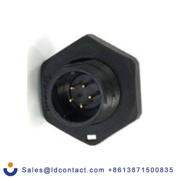 RS PRO,233-8227,13 mm 圆形连接器 插座, 5芯, 后面安装, 公芯, 180 V, IP68, SP13系列