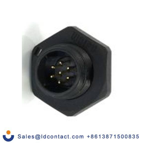 RS PRO,233-8231,13 mm 圆形连接器 插座, 7芯, 后面安装, 公芯, 125 V, IP68, SP13系列