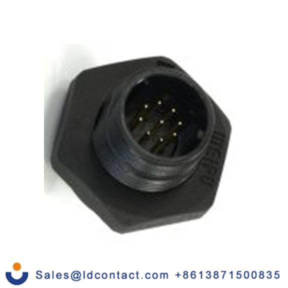 RS PRO,233-8233,13 mm 圆形连接器 插座, 9芯, 后面安装, 公芯, 125 V, IP68, SP13系列