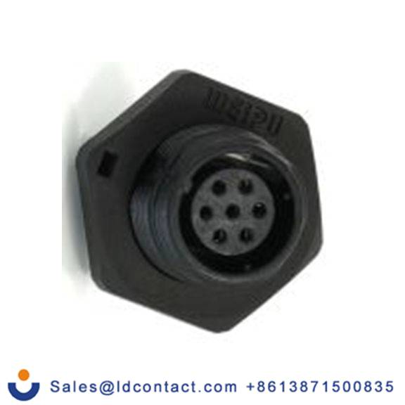 RS PRO,233-8245,13 mm 圆形连接器 插座, 7芯, 后面安装, 母插芯, 125 V, IP68, SP13系列