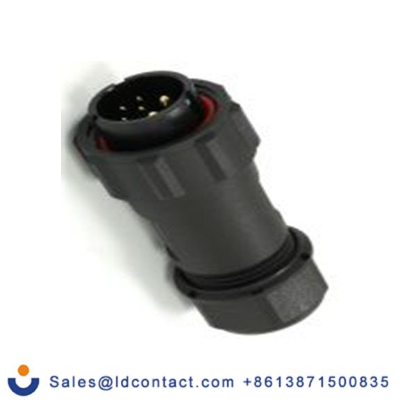 RS PRO,233-8266,21 mm 圆形连接器 插头, 6芯, 电缆安装, 公芯, 500 V, IP68, SP21系列