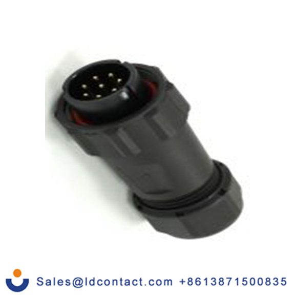 RS PRO,233-8275,21 mm 圆形连接器 插头, 8芯, 电缆安装, 公芯, 500 V, IP68, SP21系列