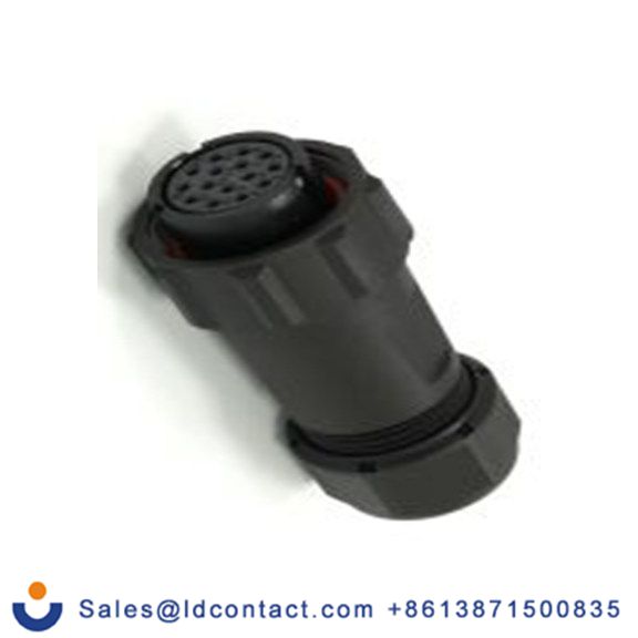 RS PRO,233-8278,21 mm 圆形连接器 插头, 15芯, 电缆安装, 母插芯, 400 V, IP68, SP21系列