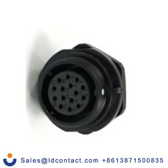 RS PRO,233-8296,21 mm 圆形连接器 插座, 15芯, 正面安装, 母插芯, 400 V, IP68, SP21系列