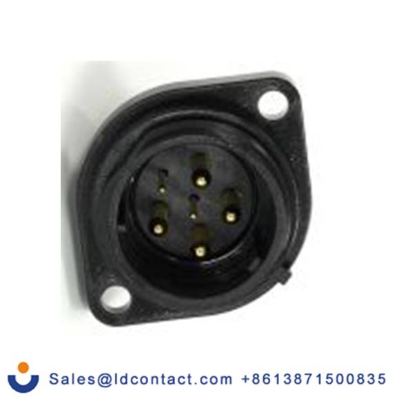 RS PRO,233-8302,21 mm 圆形连接器 插座, 6芯, 法兰安装, 公芯, 500 V, IP68, SP21系列