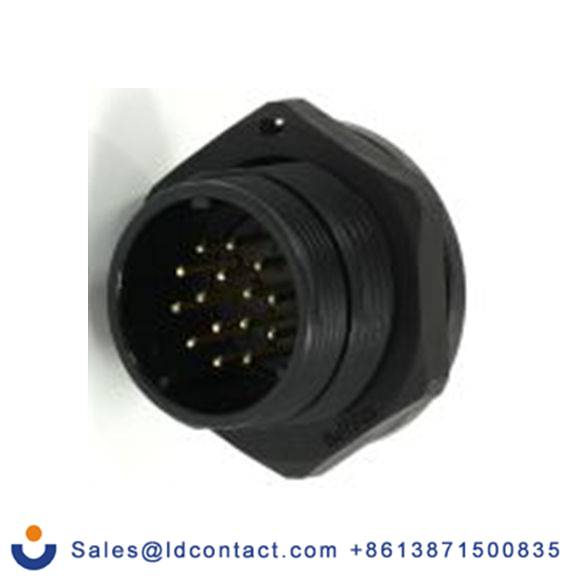 RS PRO,233-8309,21 mm 圆形连接器 插座, 15芯, 后面安装, 公芯, 400 V, IP68, SP21系列