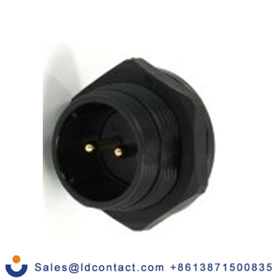 RS PRO,233-8310,21 mm 圆形连接器 插座, 2芯, 后面安装, 公芯, 500 V, IP68, SP21系列