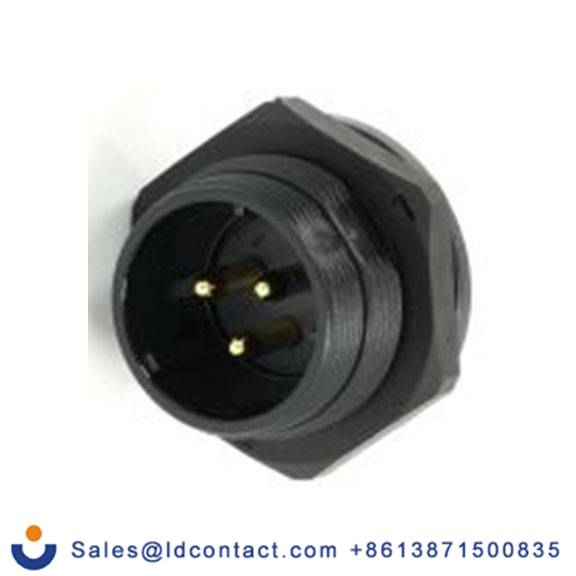 RS PRO,233-8313,21 mm 圆形连接器 插座, 3芯, 后面安装, 公芯, 500 V, IP68, SP21系列