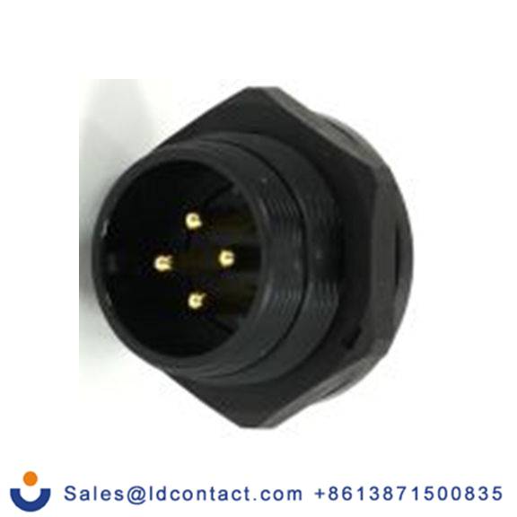 RS PRO,233-8314,21 mm 圆形连接器 插座, 4芯, 后面安装, 公芯, 500 V, IP68, SP21系列