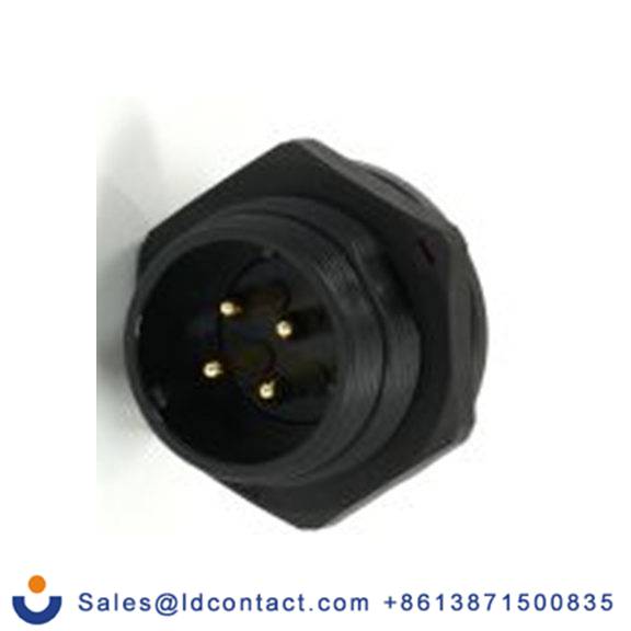 RS PRO,233-8315,21 mm 圆形连接器 插座, 4芯, 后面安装, 公芯, 500 V, IP68, SP21系列