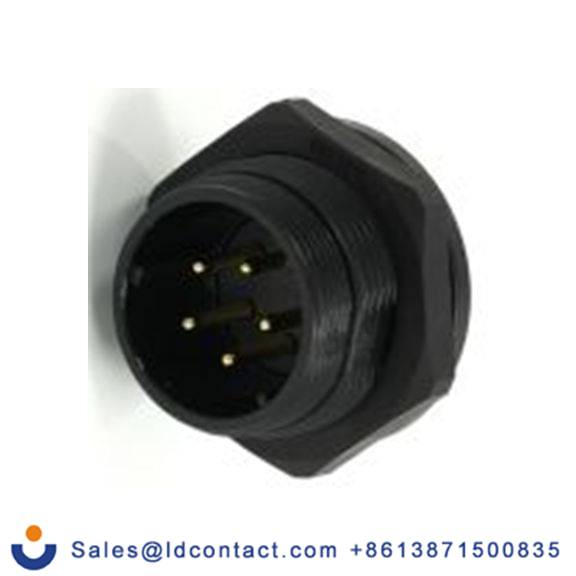 RS PRO,233-8318,21 mm 圆形连接器 插座, 5芯, 后面安装, 公芯, 500 V, IP68, SP21系列