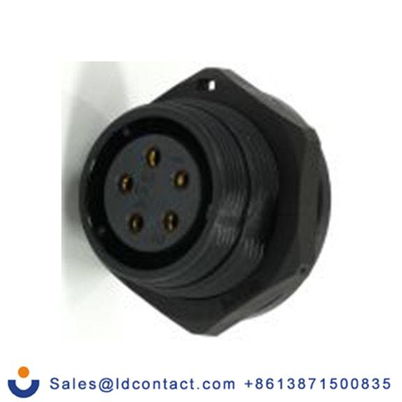 RS PRO,233-8334,21 mm 圆形连接器 插座, 5芯, 后面安装, 母插芯, 500 V, IP68, SP21系列