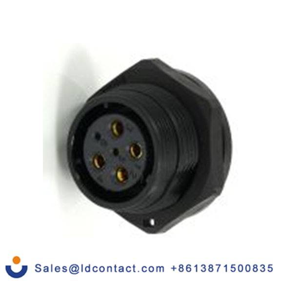 RS PRO,233-8336,21 mm 圆形连接器 插座, 6芯, 后面安装, 母插芯, 500 V, IP68, SP21系列